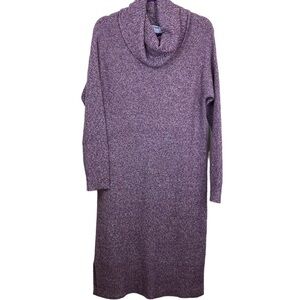 Old Navy Purple Cowl Neck Sweater Dress M NWT